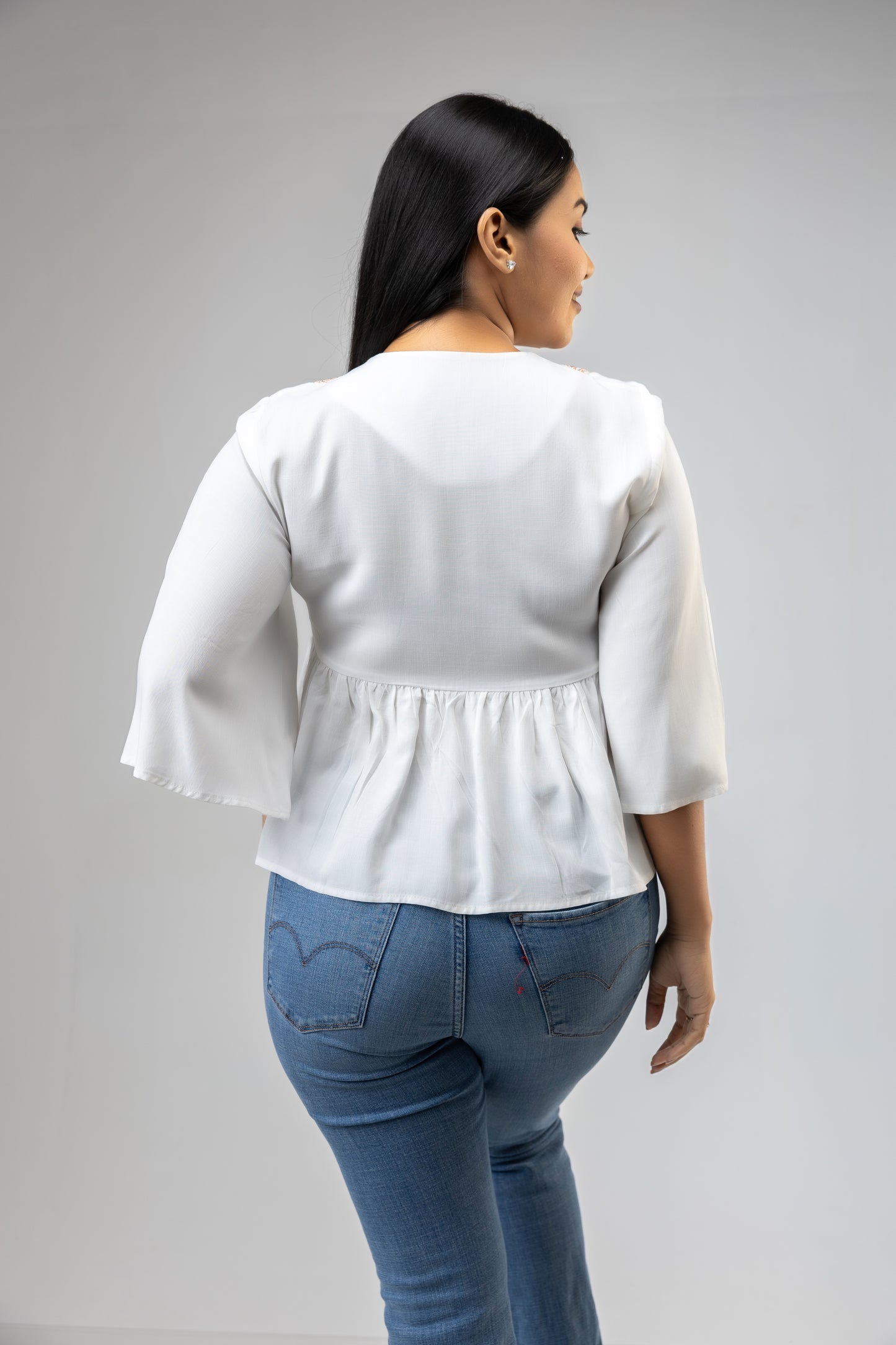 FL 2096 - Jasmine Veil Top