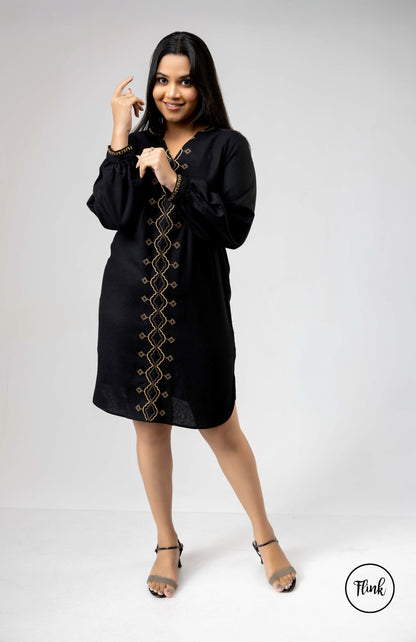 FL 2089 - Shadow Bloom Dress