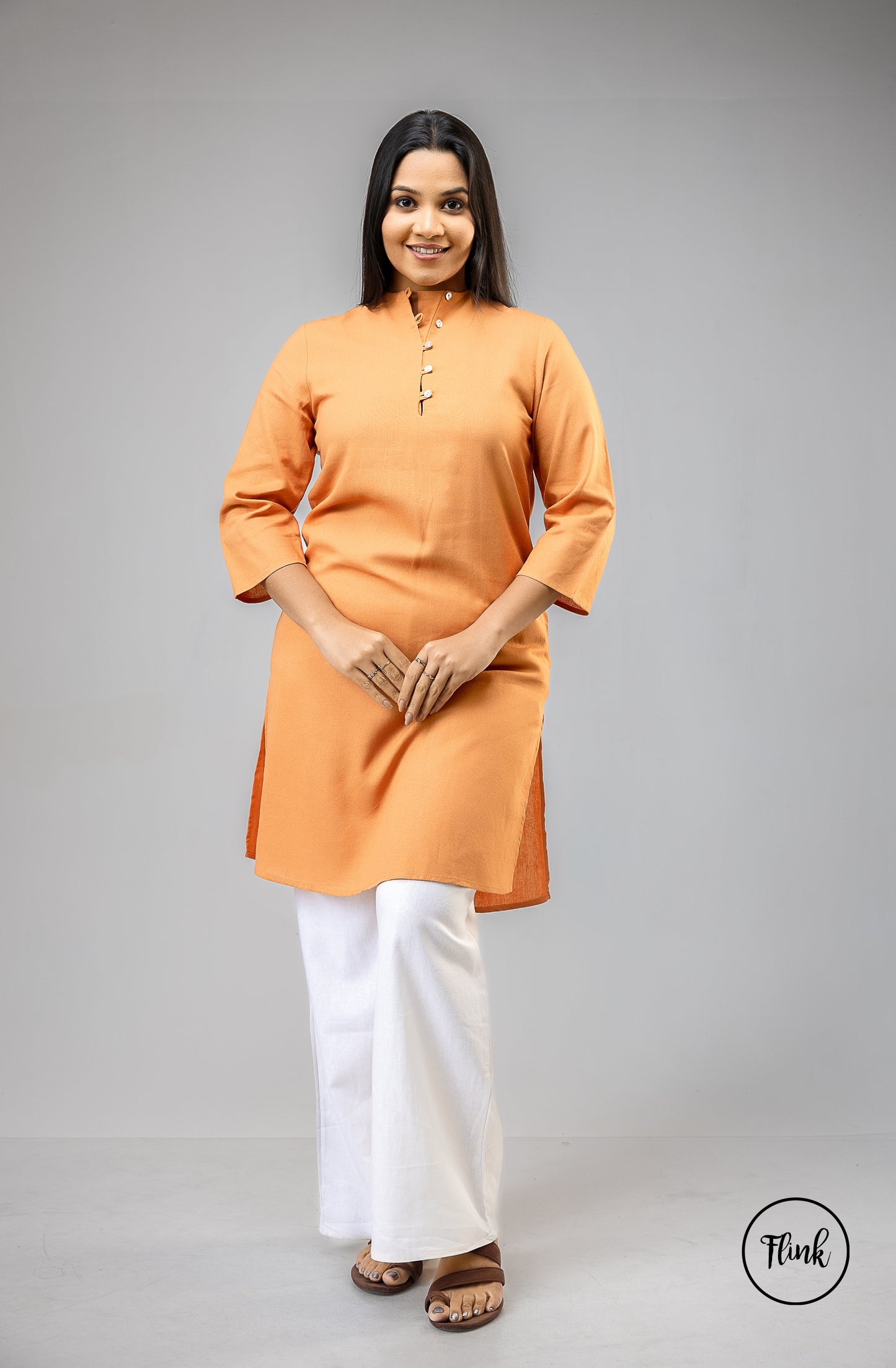 FL 2082 - Amber Petal Long Top