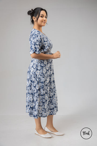 FL 2078 - Dark Serene Bloom Dress