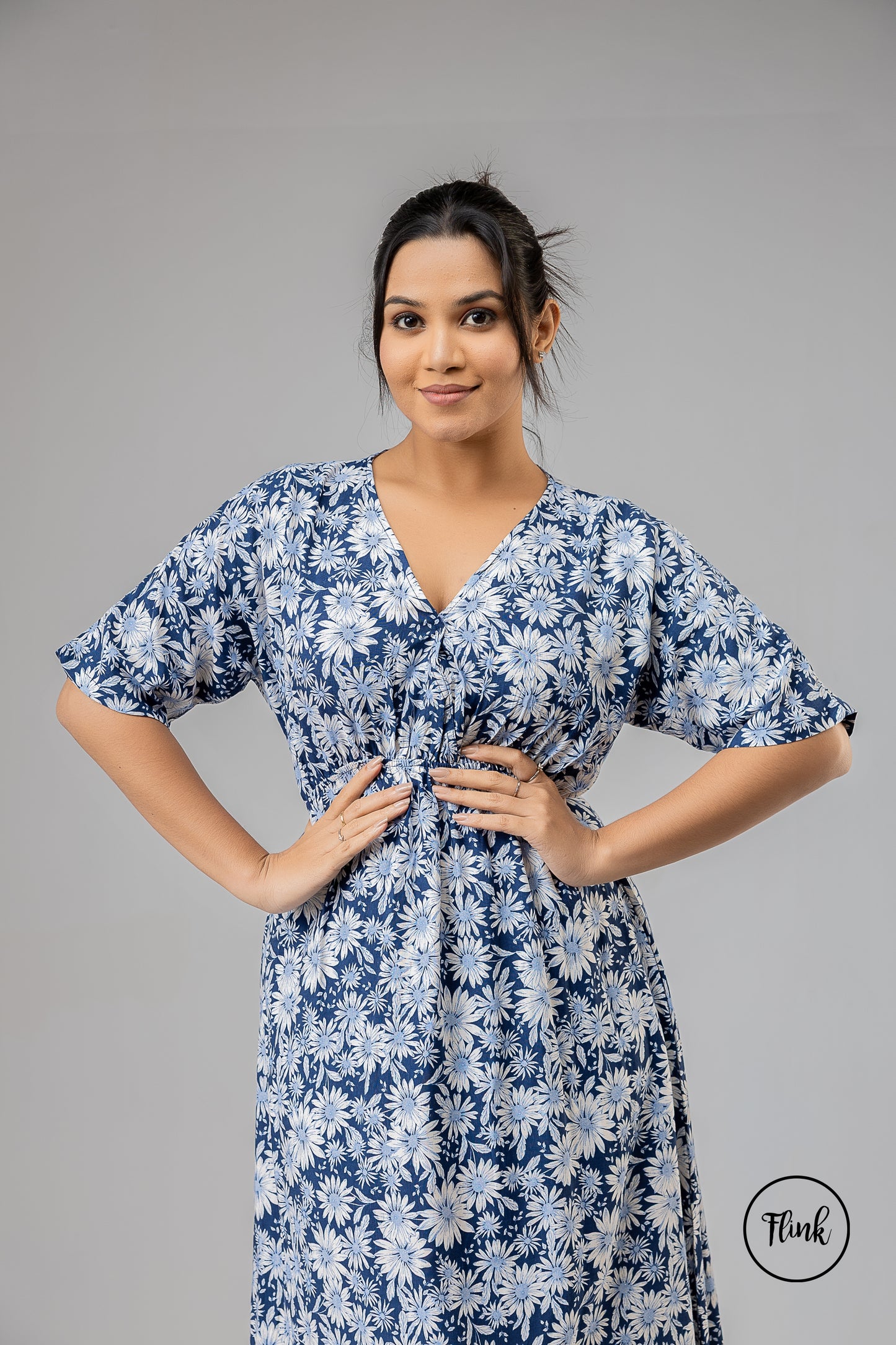 FL 2078 - Dark Serene Bloom Dress