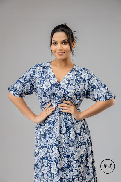 FL 2078 - Dark Serene Bloom Dress