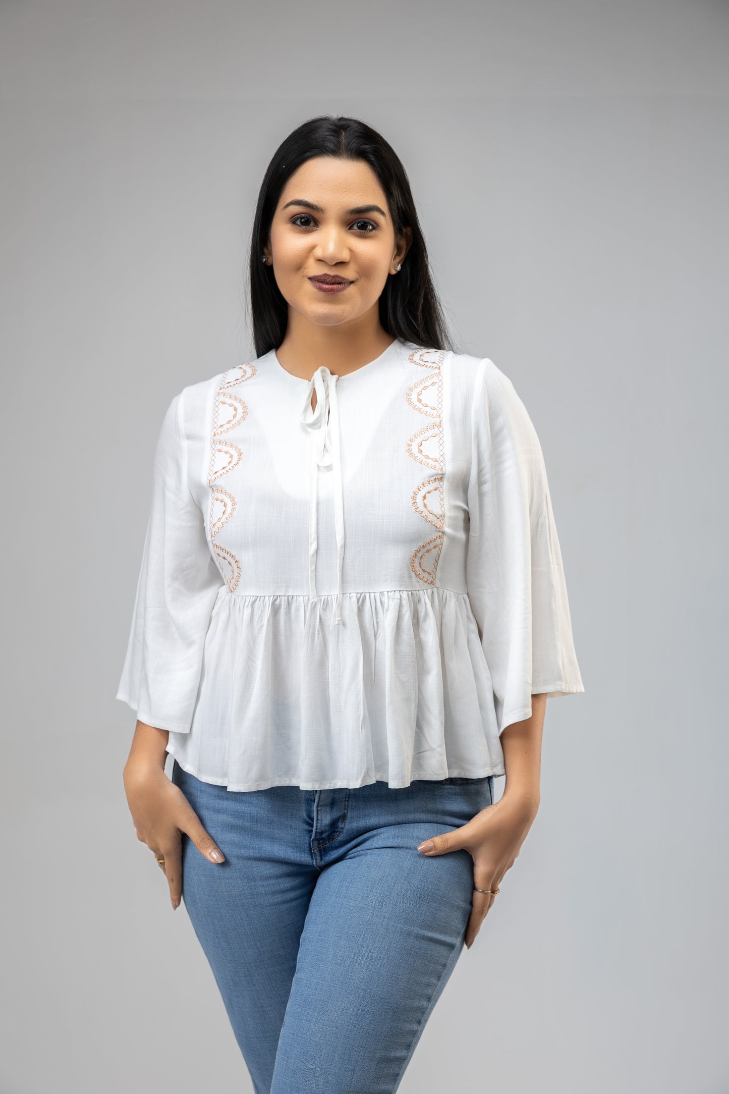 FL 2096 - Jasmine Veil Top