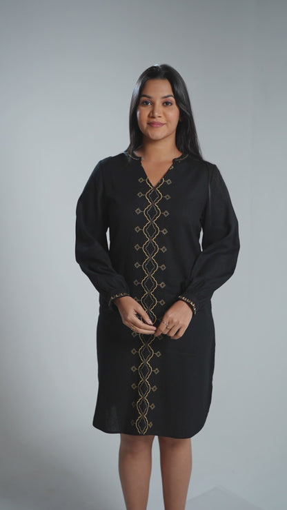 FL 2089 - Shadow Bloom Dress