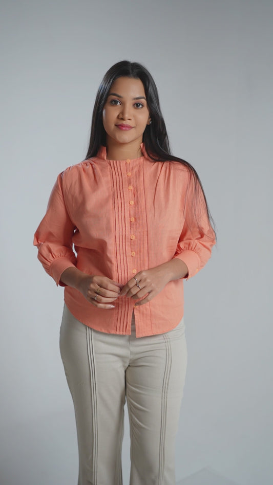 FL 2086- Coral Bloom Top