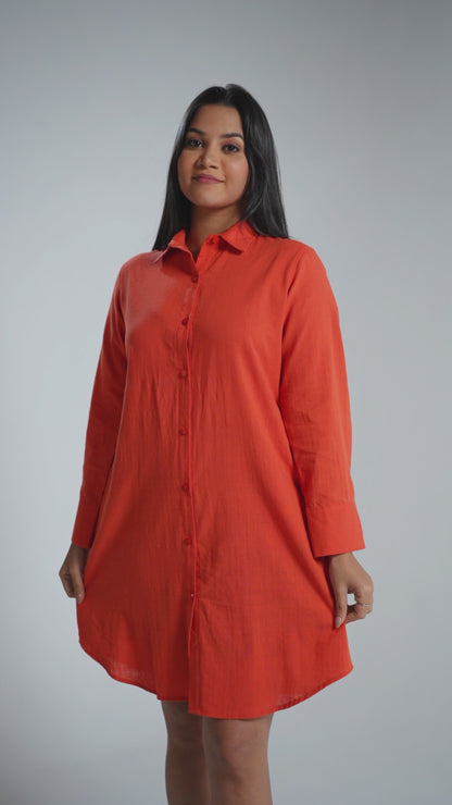 FL 2092 - Tangerine Dress