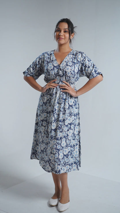 FL 2078 - Dark Serene Bloom Dress